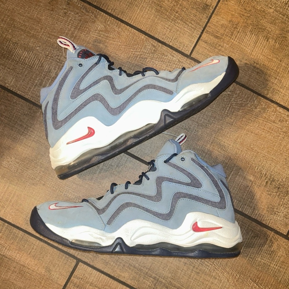 Nike Air Pippen 1 Work Blue 325001 Men’s Basketball Shoes Sz 14 EUC RARE 💎 - Picture 2 of 16